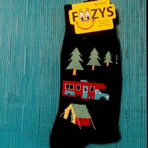 Foozys men’s camping socks.black